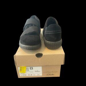 NIB Collection by Clarks Caroline Holly in Black Suede ZL729